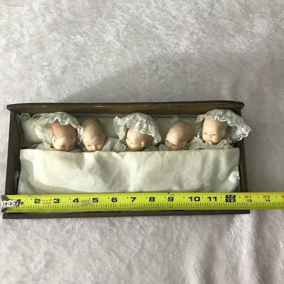 Vintage Lot of 5 R.O.C.  Babies Baby figurine Doll Porcelain Set Collectors - Picture 3 of 16